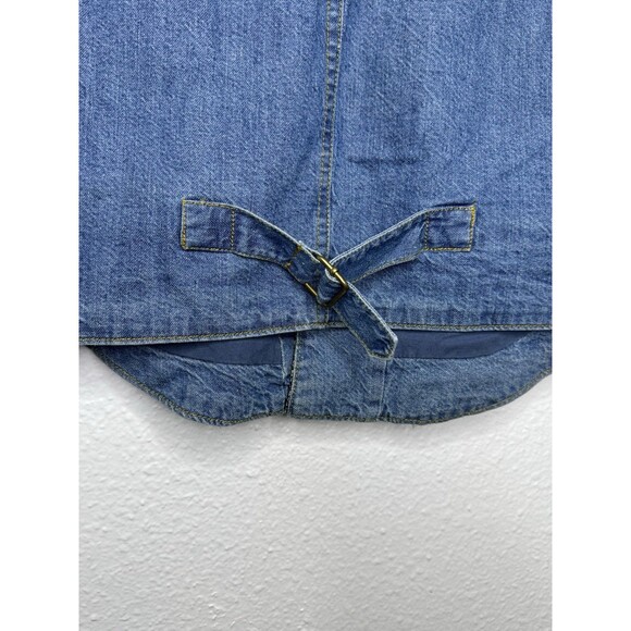 Vtg 90s Arizona Jean Company Denim Vest Western Aztec Boho Mens Sz Large Cowboy - Picture 14 of 16